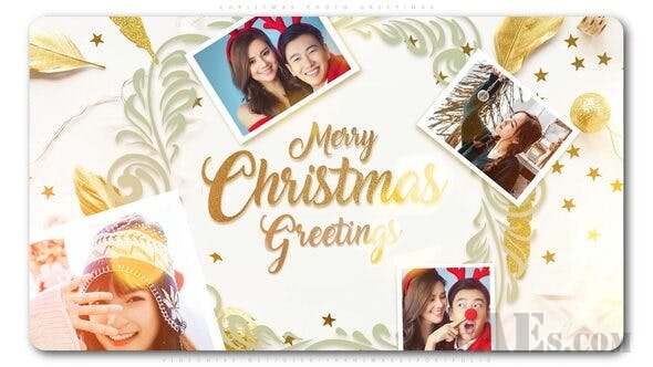 快乐幸福的相册幻灯片展示AE模板-VIDEOHIVE – CHRISTMAS PHOTO GREETINGS – 25234467