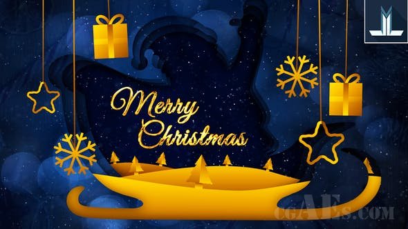 圣诞快乐贺卡-VIDEOHIVE MERRY CHRISTMAS GREETING CARD 25216913