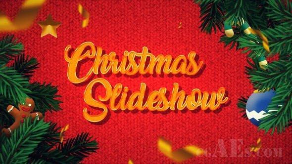 冬日圣诞视频展示包装AE模板-VIDEOHIVE – WINTER CHRISTMAS PHOTO SLIDESHOW – 25270426