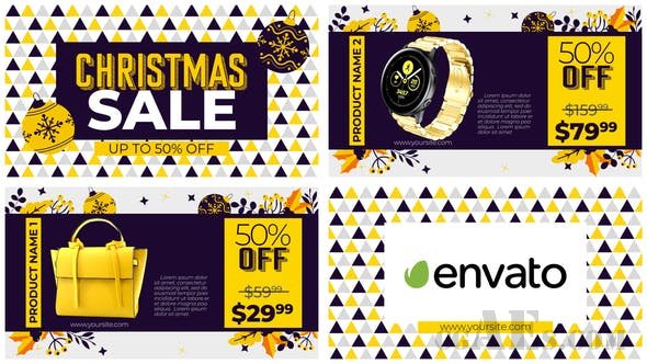 打折促销 销售模板-VIDEOHIVE – CHRISTMAS SALE – VER.2 – 25257769