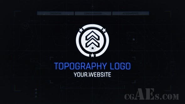 简单的LOGO揭示AE模板-VIDEOHIVE – TOPO LOGO REVEAL – 25258177