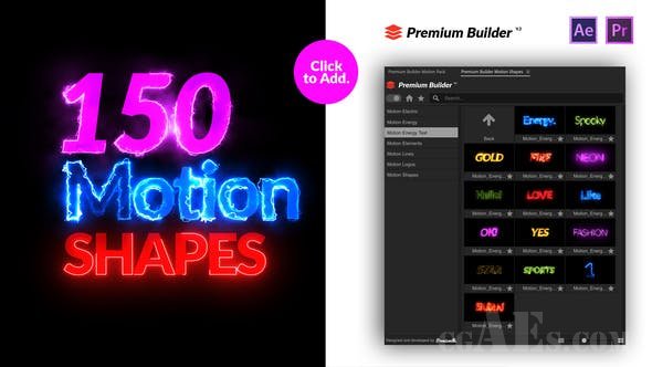 运动图形形状包-VIDEOHIVE – MOTION SHAPES PACK – 24176372 – PROJECT & SCRIPT FOR AFTER EFFECTS