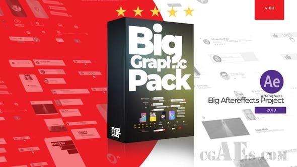 扁平化动画图标设计包-VIDEOHIVE – BIG GRAPHIC PACK V0.1 – 24515878