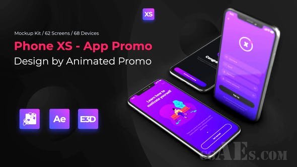 PHONE XS 样机套件包装AE模板-VIDEOHIVE – PHONE XS MOCKUP – FULL KIT – 23219364