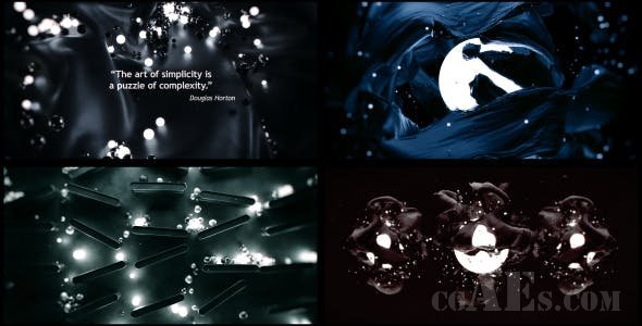 3D抽象标题包装AE模板-VIDEOHIVE 3D ABSTRACT TITLES AND QUOTES 15416471