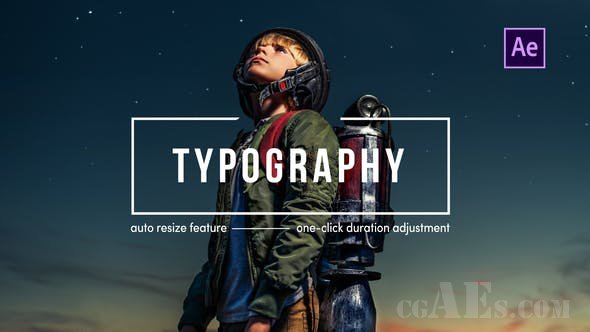 视频片头标题包装AE模板-VIDEOHIVE – TYPOGRAPHY | AFTER EFFECTS – 25289609