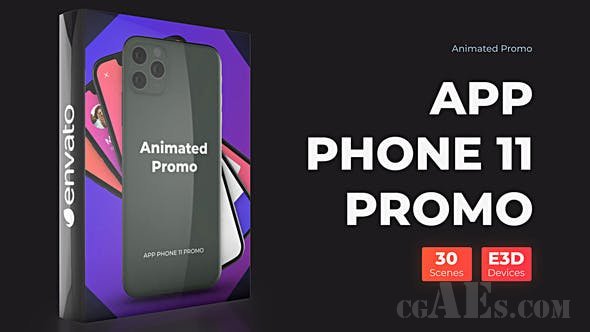 PHONE 11 PRO MAX演示文稿-VIDEOHIVE – PHONE 11 PRO MAX PRESENTATION – APP PROMO MOCKUP – 25257919