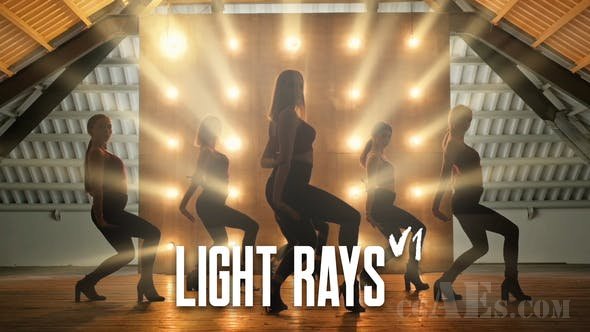 舞台灯光视频包装 AE模板-VIDEOHIVE – LIGHT RAYS – 23717820