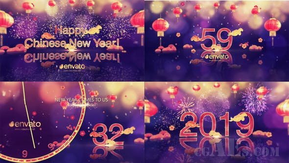 新年倒计时片头包装AE模板-VIDEOHIVE – FINAL MINUTE COUNTDOWN – CHINESE NEW YEAR – 22959821