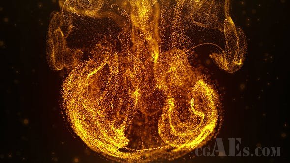 流动粒子掉落LOGO-VIDEOHIVE – FLOWING PARTICLES DROP LOGO – 25330725