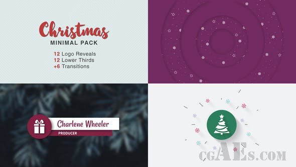 圣诞片头小包装-VIDEOHIVE – CHRISTMAS MINIMAL PACK – 25272421