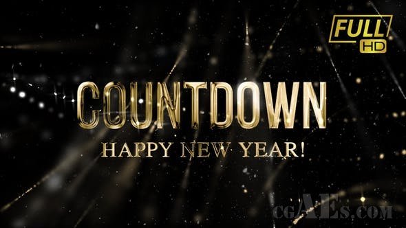 新年倒计时片头包装AE模板-VIDEOHIVE NEW YEAR COUNTDOWN 25263643