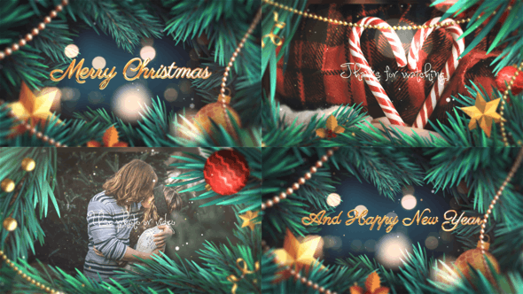 圣诞片头包装-VIDEOHIVE 2K20 CHRISTMAS SLIDESHOW 25329267