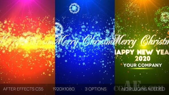 圣诞节片头包装AE模板-VIDEOHIVE – MERRY CHRISTMAS – 25344904