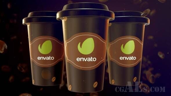 咖啡片头包装AE模板-VIDEOHIVE – COFFEE OPENER – 25269961