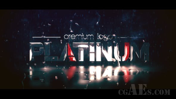 铂金色LOGO展示AE模板-VIDEOHIVE PLATINUM LOGO REVEAL 25225486