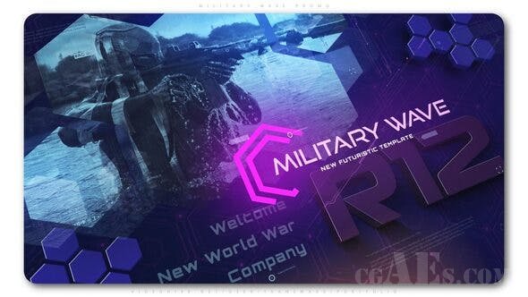 军事 技术演示-VIDEOHIVE MILITARY WAVE TECHNO PROMO 25351172