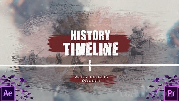 历史事件视频 AE模板-VIDEOHIVE – HISTORY TIMELINE – 22938735