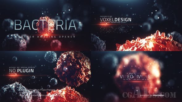 细菌感染揭示片头模板-VIDEOHIVE THE BACTERIA INFECTION OPENER 22834501