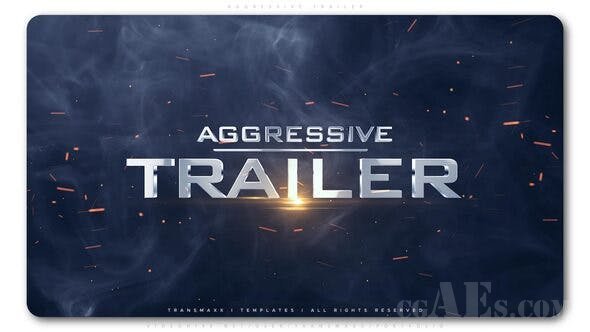 震撼预告片AE模板-VIDEOHIVE – AGGRESSIVE TRAILER – 25369942