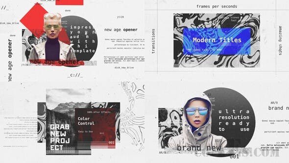 新时代视频展示AE模板-VIDEOHIVE NEW AGE OPENER 25385553