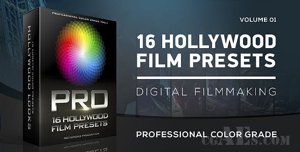 好莱坞电影颜色调控 AE扩展-VIDEOHIVE – HOLLYWOOD FILM COLOR GRADING – 20427850