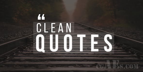 30个引号标题模板-VIDEOHIVE – 30 CLEAN QUOTES PACK! – 19459276