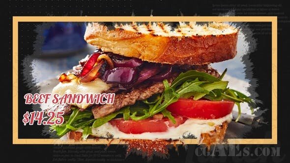 美味食品AE模板-VIDEOHIVE – DELICIOUS FOOD PROMO – 25445221