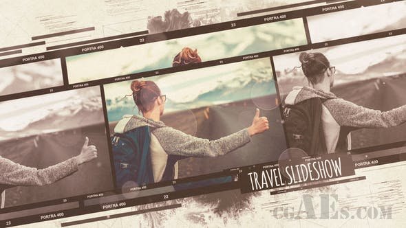 旅游视频展示AE模板-VIDEOHIVE TRAVEL SLIDESHOW 22257716