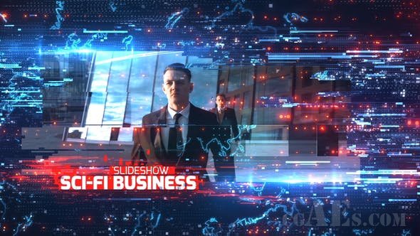 科幻商业幻灯片展示AE模板-VIDEOHIVE SCI-FI BUSINESS SLIDESHOW 21874773