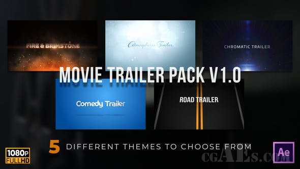 电影预告片综艺包-VIDEOHIVE – MOVIE TRAILER VARIETY PACK V1.0 – 25505985