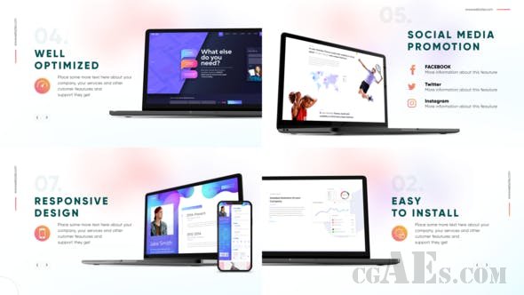 网站演示-VIDEOHIVE WEBSITE PRESENTATION WITH DEVICES 24161512