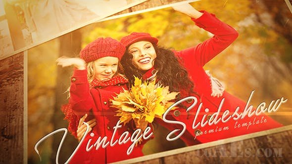 回旧相册视频展示AE模板-VIDEOHIVE – VINTAGE SLIDESHOW – 19335701