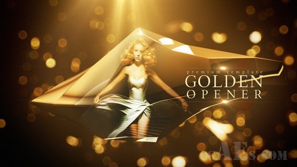获奖视频展示AE模板-VIDEOHIVE – GOLDEN OPENER – 22559300