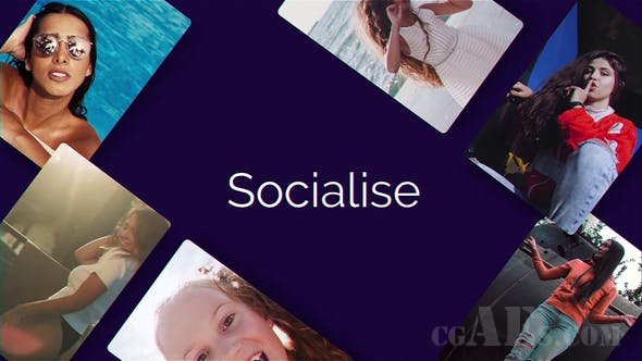社交视频展示AE模板-VIDEOHIVE – SOCIALISE – 25545407