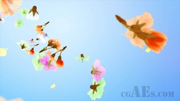 花和花瓣LOGO-VIDEOHIVE FLOWERS AND PETALS LOGO 25477526