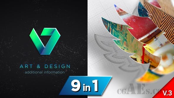 绘图3D LOGO展示AE模板-VIDEOHIVE – DRAWING 3D LOGO REVEAL – 24094750