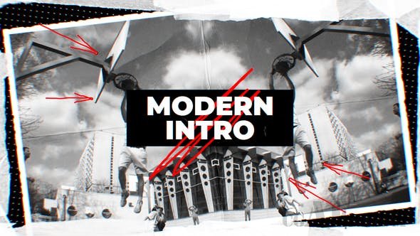 充满活力的片头包装AE模板-VIDEOHIVE – MODERN ENERGETIC INTRO – 23434201