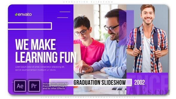 毕业幻灯片展示模板-VIDEOHIVE – GRADUATION SLIDESHOW – 25559636