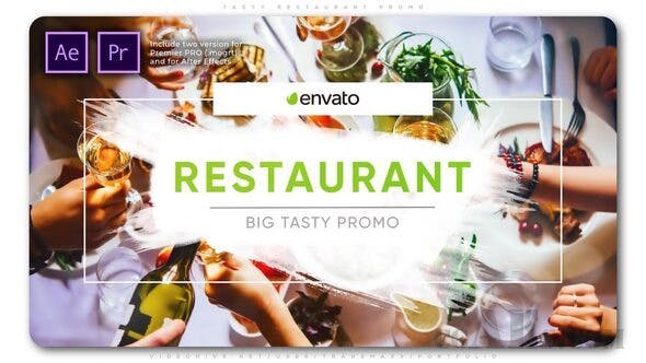 美味餐厅宣传包装-VIDEOHIVE – TASTY RESTAURANT PROMO – 25559626