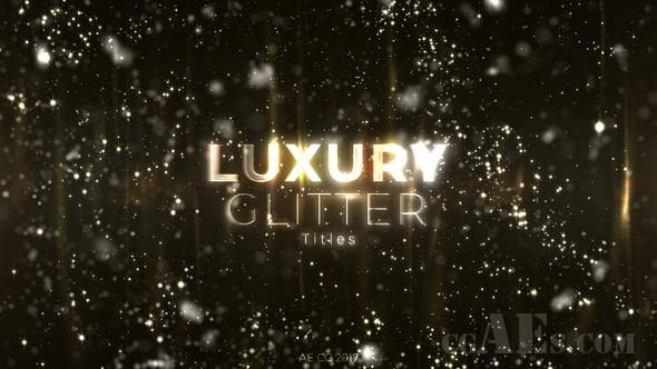 豪华粒子标题展示AE模板-VIDEOHIVE – LUXURY GLITTER TITLES – 25459706