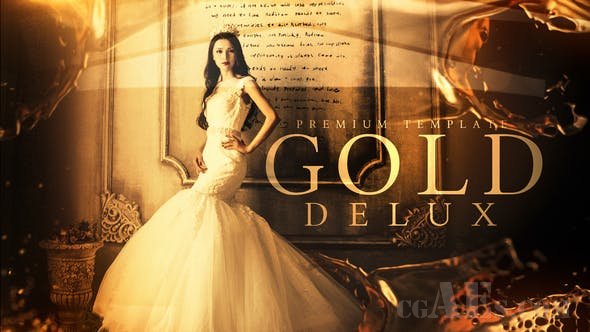 视频展示包装AE模板-VIDEOHIVE – GOLD DELUX – 22987323