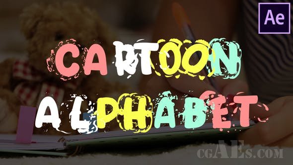 卡通字母 标题AE模板-VIDEOHIVE – CARTOON ALPHABET | AFTER EFFECTS – 25622907