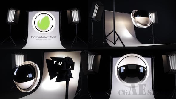 摄影棚LOGO包装-VIDEOHIVE – PHOTO STUDIO LOGO REVEAL – 2558669