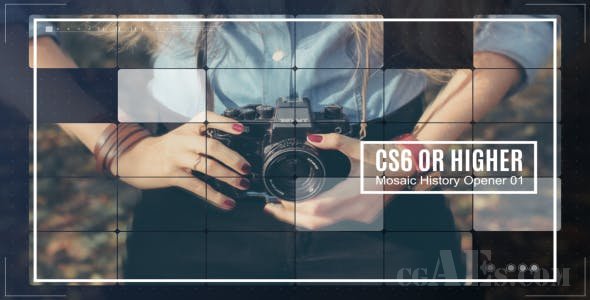 马赛克历史视频包装AE模板-VIDEOHIVE – MOSAIC HISTORY OPENER – 19569695