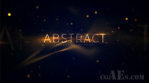 抽象的优雅标题-VIDEOHIVE – ABSTRACT ELEGANT TITLES – 22944935