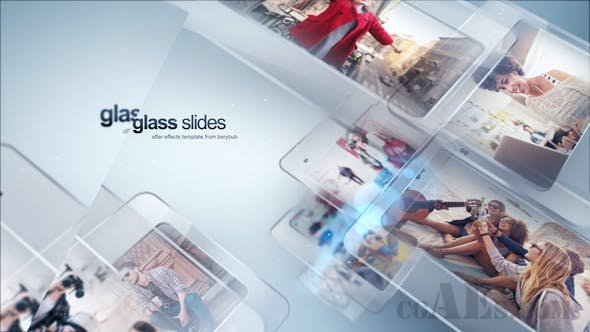 现代玻璃幻灯片-Videohive – Modern Glass Slide – 24199278
