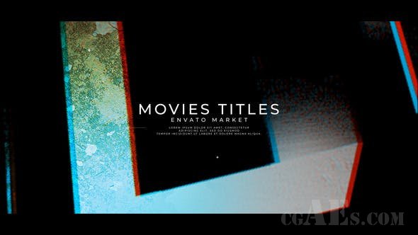 电影标题AE模板-VIDEOHIVE NEW PROJECT MOVIES TITLES 25645486