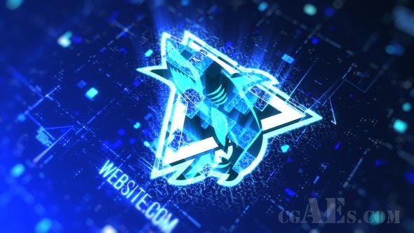 数码光效LOGO展示AE模板-VIDEOHIVE – DIGITAL FLOW LOGO – 23631782