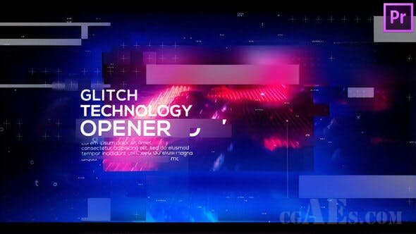 视频片头包装PR模板-VIDEOHIVE – TECHNOLOGY GLITCH OPENER FOR PREMIERE PRO 25717358